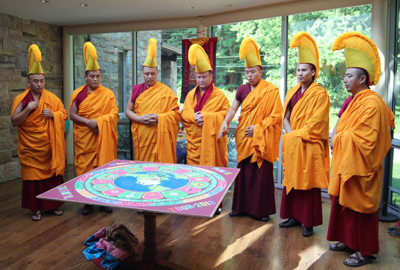 The Tibetan Buddhist monks