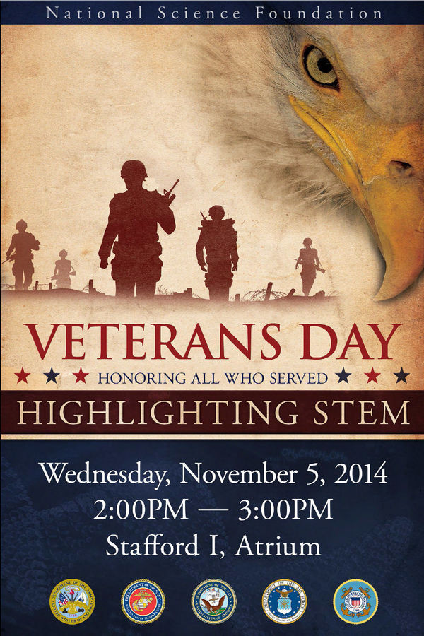 NSF Veterans Day poster