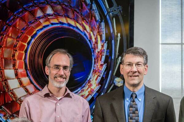 Lannon And Hildreth In Front Of Cms Detector Image