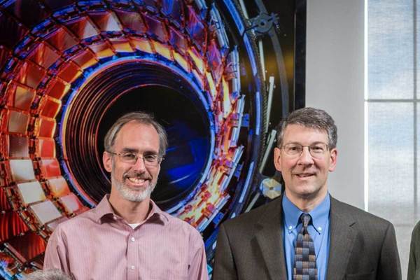 Lannon And Hildreth In Front Of Cms Detector Image