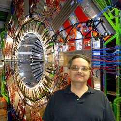 Don Lincoln at CERN. Photo courtesy of www.rose-hulman.edu.