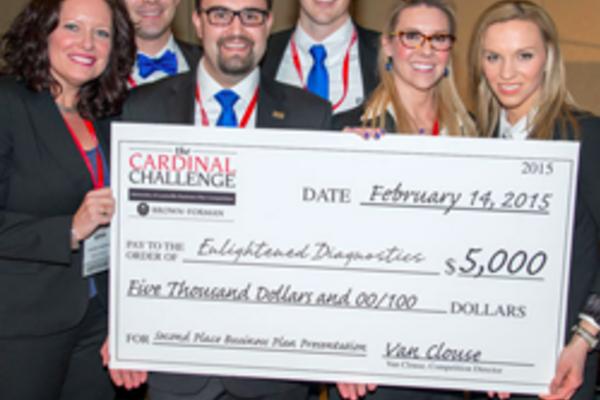 Enlightened Diagnosis win 2nd place in the 2015 Cardinal Challenge