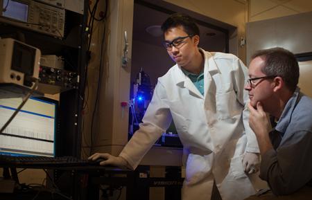 Michael Dinh performs research at Cold Spring Harbor Laboratory