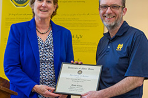 David Galvin receives Shilts/Leonard Teaching Award