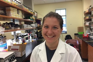 Senior biochemistry major a co-author on ovarian cancer paper