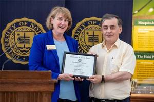 Juan Migliore bestowed with Shilts/Leonard Teaching Award
