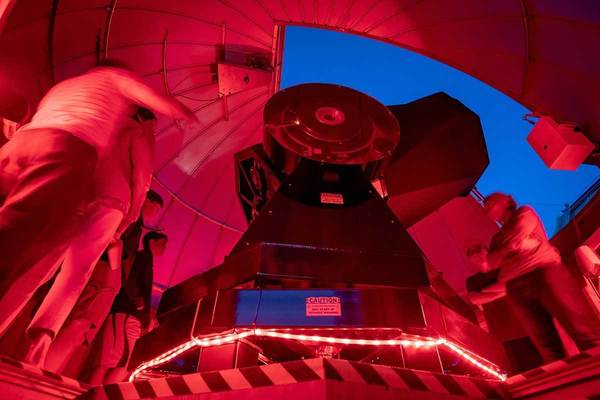 People inside Krizmanich telescope