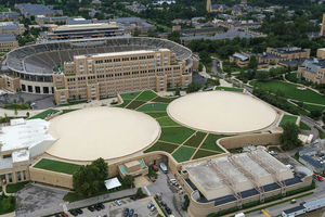 Largest roof greenscape in Indiana lives atop Notre Dame’s Joyce Center 