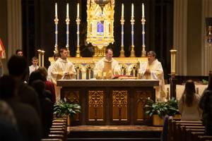 Second annual Gold Mass and Lecture discusses ancient question on disease and the problem of evil