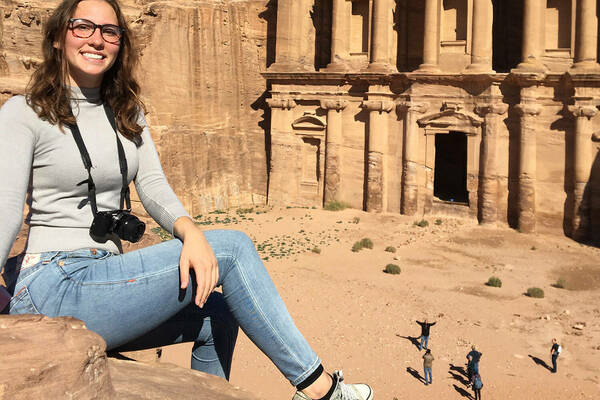 Student Eva Napierkowski Explores Petra