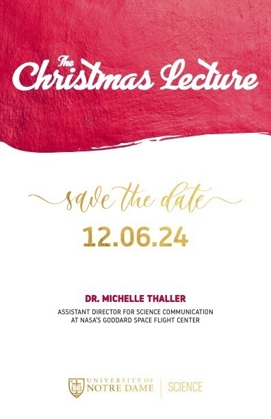 Christmas Lecture 2024 Save the Date