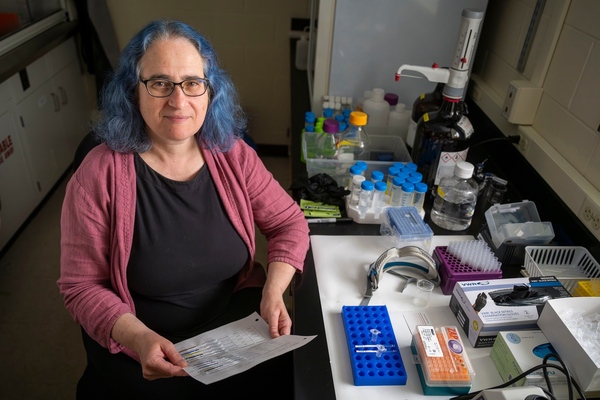 Marya Lieberman in her lab