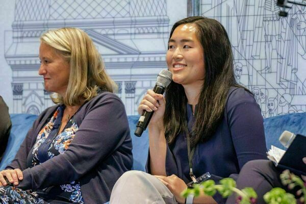 Brooke Borton speaks on a panel at the 2024 Patient Advocacy Summit.
